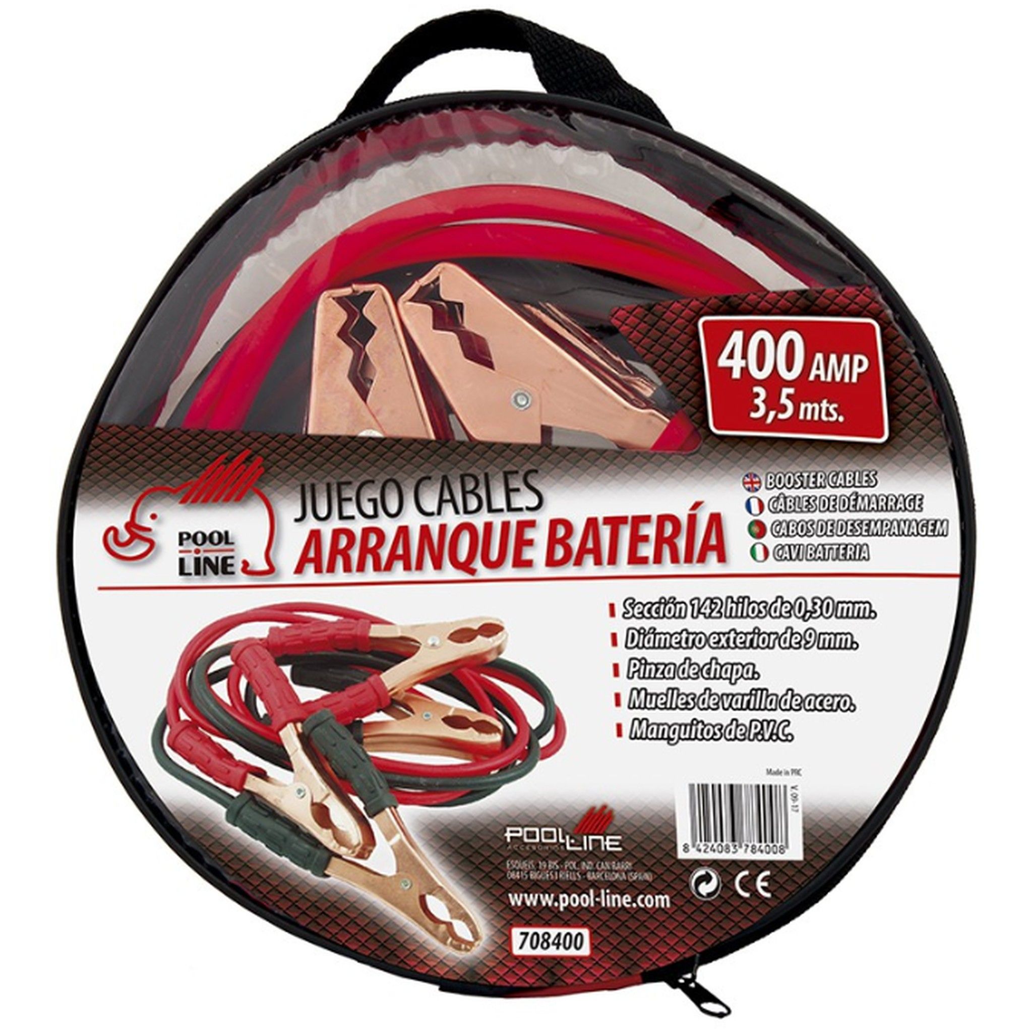 Cables y pinzas de arranque