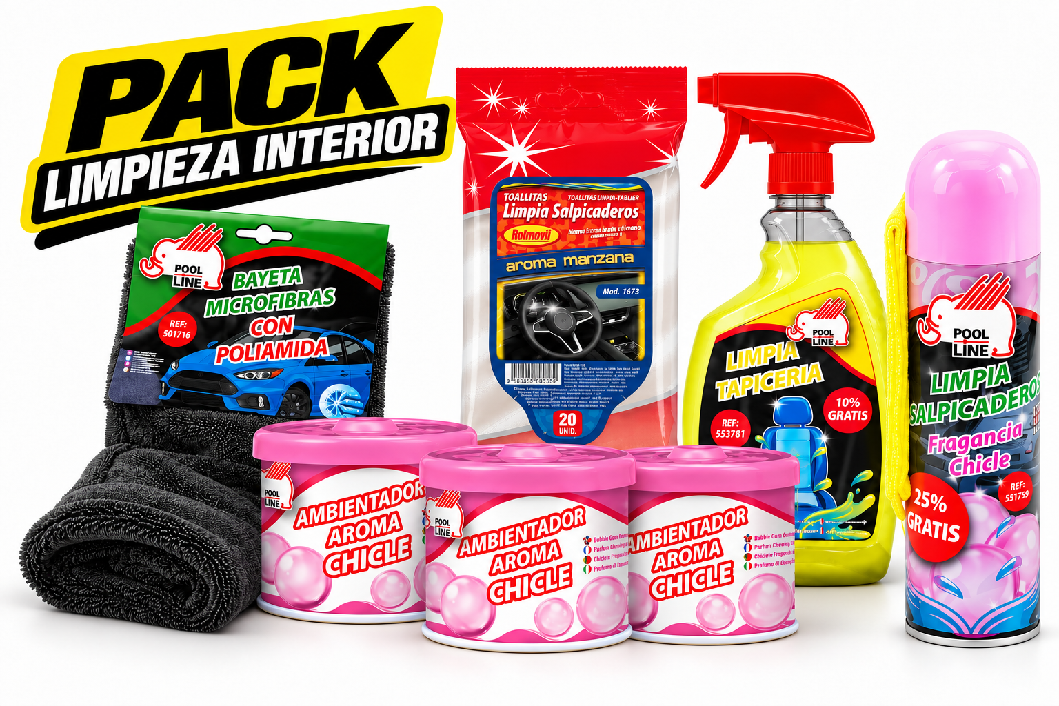 Pack limpieza interior