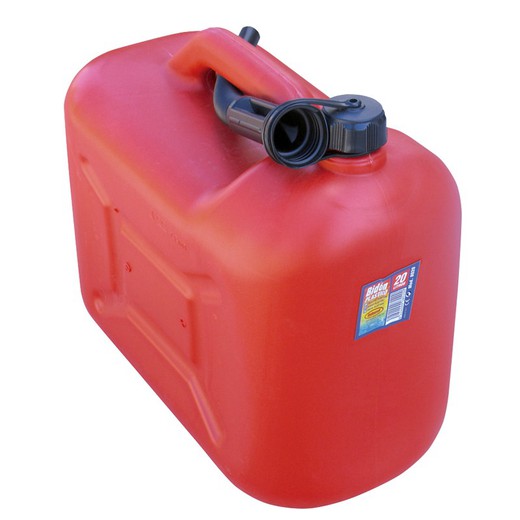 BIDON GASOLINA PLASTICO CAP. 20 lt. CERTIFICADO HOMOLOGACION UN/16/1174/11