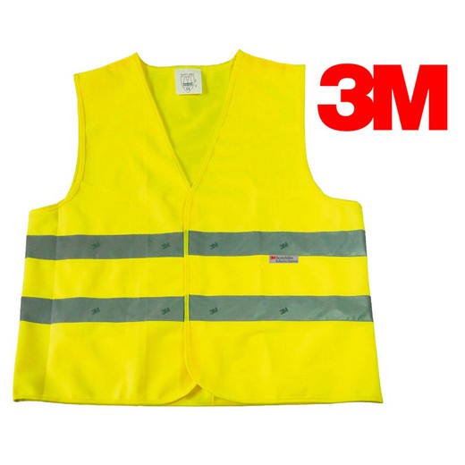 CHALECO SEÑALIZACION EMERGENCIA 3M HOMOLOGADO NORMA ( 10 )