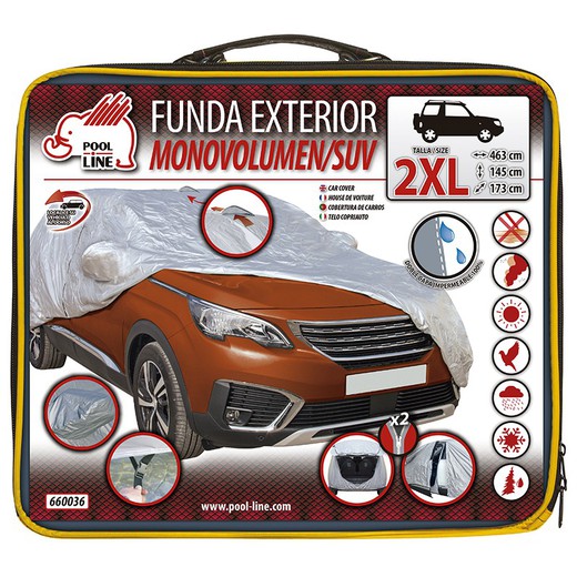 FUNDA EXTERIOR SUV/MONOVOLUMEN RM CONFORT TALLA 2XL MED. 463 X 173 X 145 CM