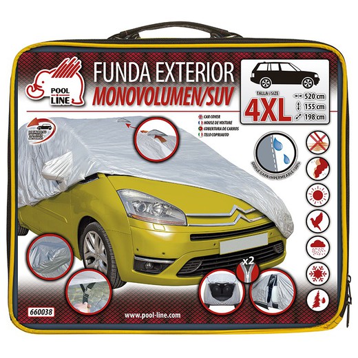 FUNDA EXTERIOR SUV/MONOVOLUMEN RM CONFORT TALLA 4XL MED. 520 X 198 X 155 CM