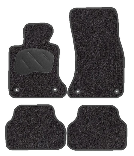 JGO. ALFOMBRAS SELECT NEGRA MOD. BMW SERIE 5 (E60 / E61) (03-10) 2F - 2P+ 2C