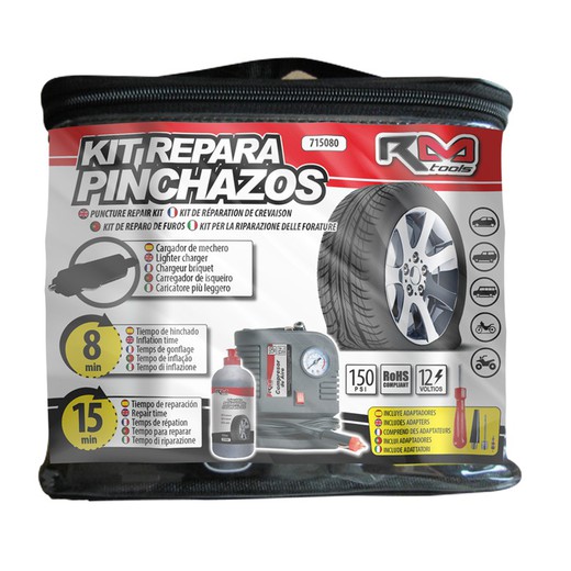 KIT REPARA PINCHAZOS (COMPRESOR Y RECARGA)