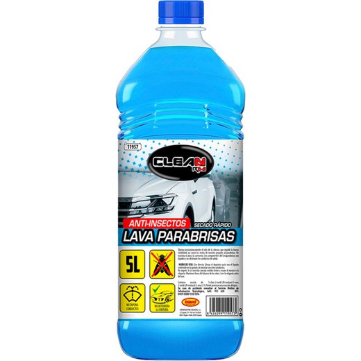 LAVAPARABRISAS ANTIMOSQUITOS 2LT CLEAN RM