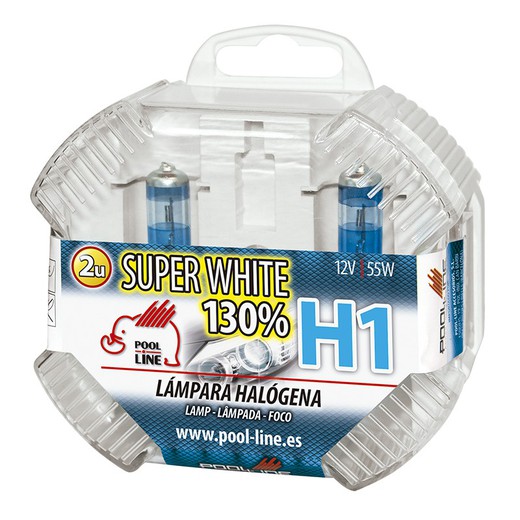 Ref.ant-461.H1SWBOX - CONJUNTO 2 LÂMPADAS H1 12V 55W P14.5s SUPER BRANCO