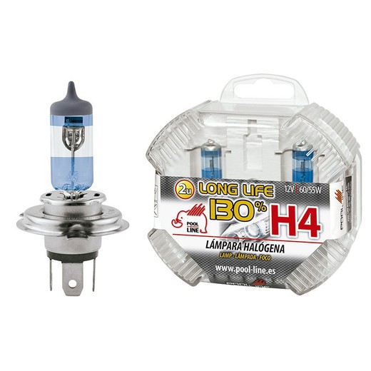 Ref.ant-461.H4LLBOX - SET 2 LAMPARAS H4 12V60/55W P43t Long Life 130%