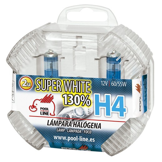 Ref.ant-461.H4SWBOX - CONJUNTO 2 LÂMPADAS H4 12V60/55W P43t SUPER BRANCO