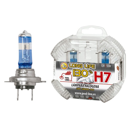 Ref.ant-461.H7LLBOX - SET 2 LAMPARAS H7 12V55W PX26d  Long Life 130%