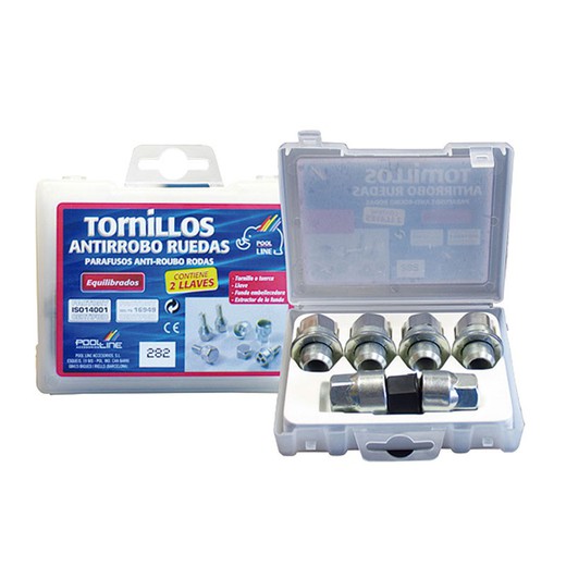 TORNILLOS ASIENTO PLANO ANTIRROBO RUEDA AH4 2CH (12X1,25 36MM LLAVE 19)