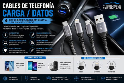 CABLES TELEFONIA CARGA / DATOS