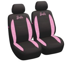 2 FUNDAS ASIENTO DELANTEROS BARBIE NEGRO-ROSA (6)