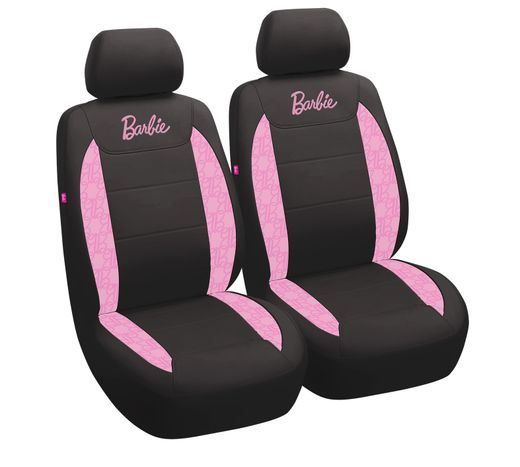 2 FUNDAS ASIENTO DELANTEROS BARBIE NEGRO-ROSA (6)