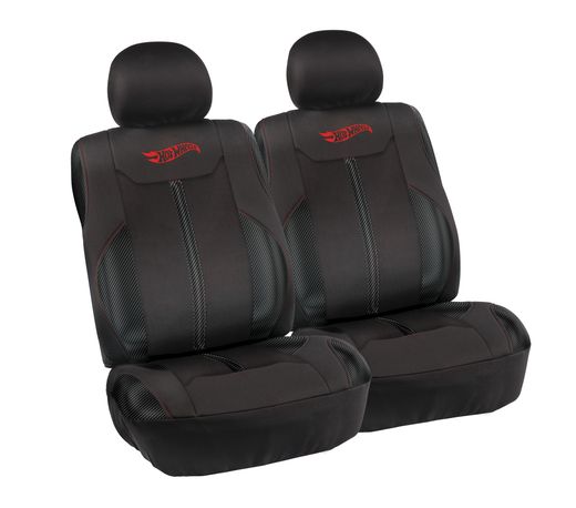 2 FUNDAS ASIENTO DELANTEROS HOT WHEELS NEGRO-ROJO (6)