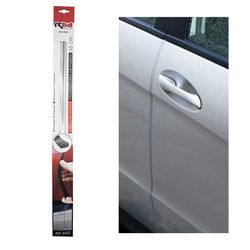 ***2 PROTECTORES PUERTA PERFIL COLOR CROMADO LONG. 65 CM