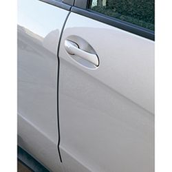 2 PROTECTORES PUERTA PERFIL COLOR NEGRO LONG. 65 CM