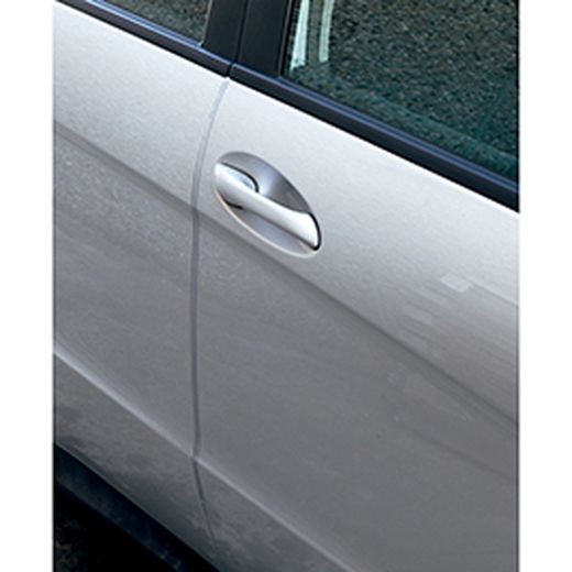 *2 PROTECTORES PUERTA PERFIL COLOR TRANSPARENTE LONG. 65 CM