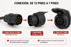 ADAPTADOR 13 PIN A 7 PIN