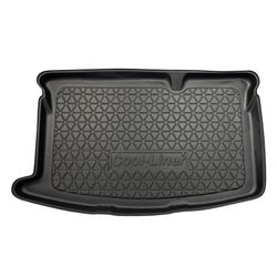 ALFOMBRAS "3D" TPE MALETERO MAZDA 2 II  (DE)  CON  MINI NEUMÁTICO DE REPUESTO O KIT DE REPARACIÓN DE