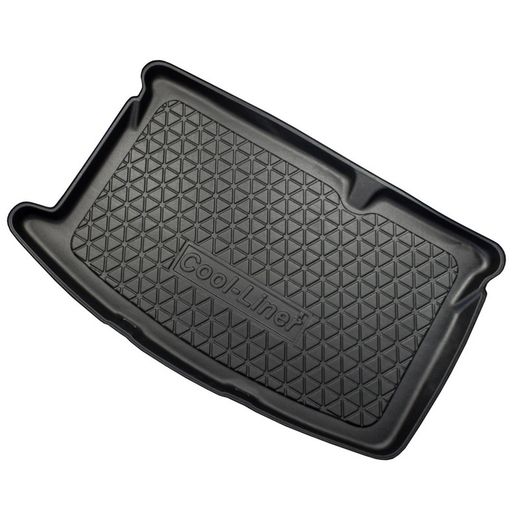 ALFOMBRAS "3D" TPE MALETERO MAZDA 2 II  (DE)  CON  MINI NEUMÁTICO DE REPUESTO O KIT DE REPARACIÓN DE