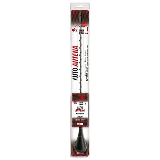 *ANTENA GOLF VARILLA FIBRA LARGA CABLE 50 CM