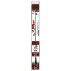*ANTENA TECHO 2 TRAMOS NEGRA SIMIL MUELLE BASE CROMO NEGRO