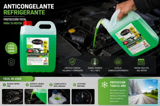 ANTICONGELANTE 10% 5LT CLEAN RM ( 4 )