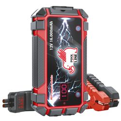 ARRANCADOR/POWER JUMP BATERÍA POOL PLUS CAP. 16.000 mAh - APTO BATERIAS 140A