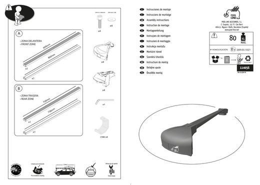 BARRA EVO-TOUR IRON ESPECIFICA CITROËN C4 CACTUS I