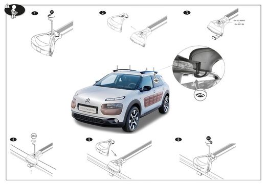 BARRA EVO-TOUR IRON ESPECIFICA CITROËN C4 CACTUS I