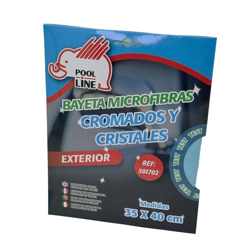 BAYETA LIMPIA CRISTALES MICROFIBRA  MED. 40X35CM