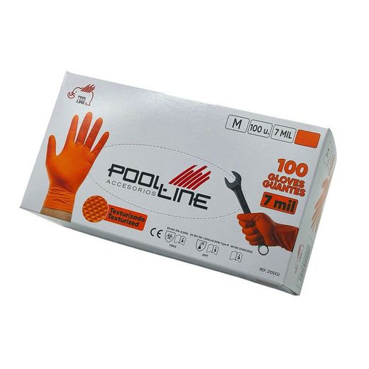 CAJA 100 UNIDADES GUANTES DE NITRILO TALLA "M" 700 micras