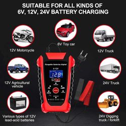 CARGADOR BATERIAS COCHE / MOTO 6V/12V RM CONNECT ( 4 )