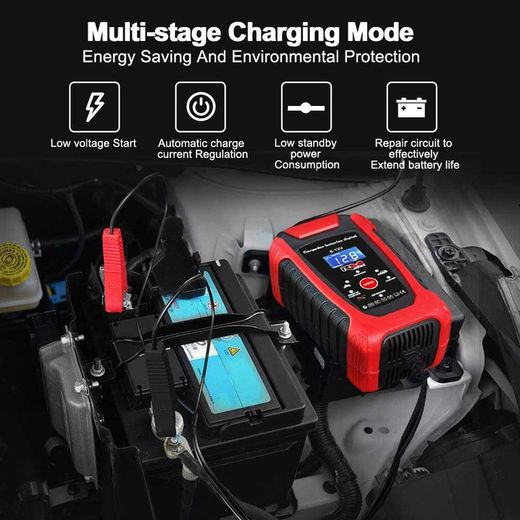 CARGADOR BATERIAS COCHE / MOTO 6V/12V RM CONNECT ( 4 )