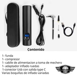 COMPRESOR DE AIRE PORTATIL INALAMBRICO "RM TOOLS" ( 4 )