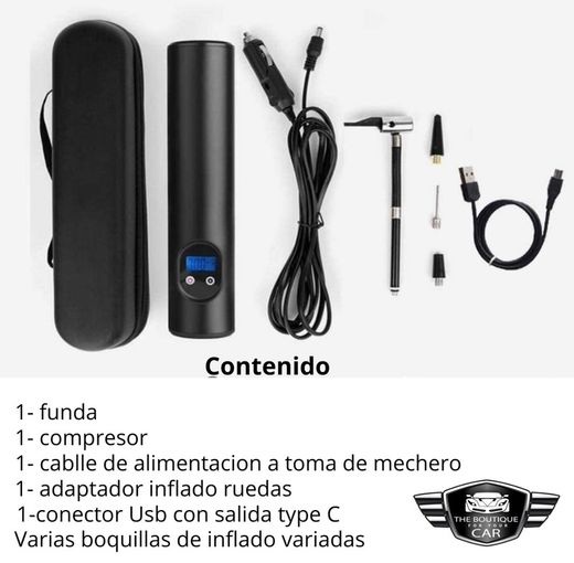 COMPRESOR DE AIRE PORTATIL INALAMBRICO "RM TOOLS" ( 4 )