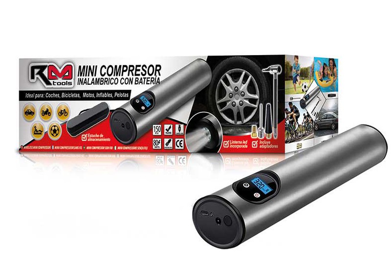 Compresor De Aire Portatil Inalambrico Rm Tools — The boutique for your  car