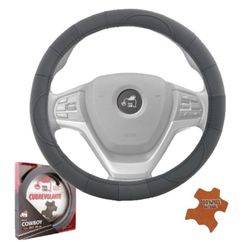 CUBREVOLANTE 100% PIEL "COWBOY" COLOR NEGRO HILO NEGRO MED. 37 - 39