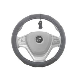 CUBREVOLANTE 100% PIEL "COWBOY LUXURY" COLOR NEGRO HILO GRIS MED. 37 - 38