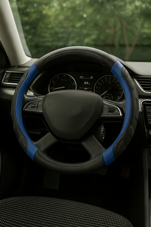 ***CUBREVOLANTE POLIPIEL "GRAN CONFORT" COLOR AZUL MED. 37-39 UNIVERSAL