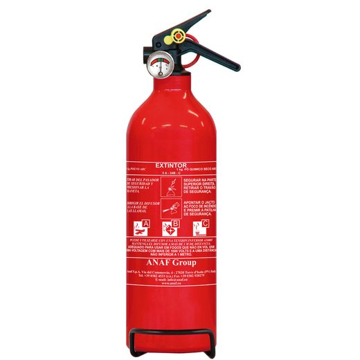 EXTINTOR EMERGENCIA 1 Kgr CON POLVO Y MANOMETRO CERTIFICADO SEGÚN NORMATIVA EN3