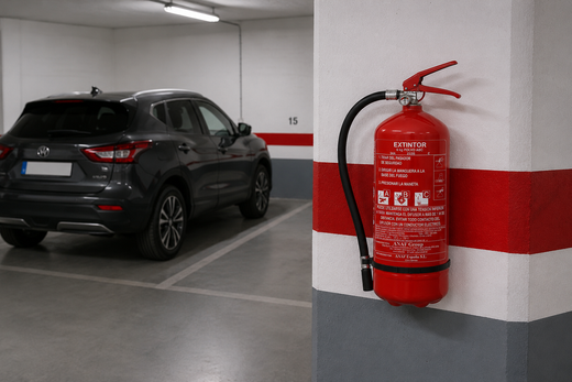 EXTINTOR EMERGENCIA 6KGR.CON POLVO Y MANOMETRO CERTIFICADO SEGÚN NORMATIVA EN3