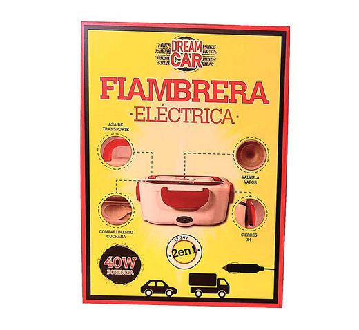 *FIAMBRERA ELECTRICA "DREAM CAR" 12/24V. 40W. ESTRUCTURA PLÁSTICO. CON 2 COMPARTIMENTOS