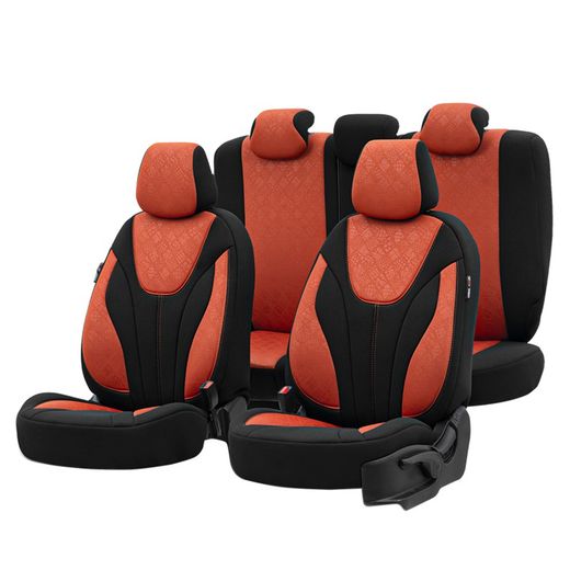 ****FUNDA COMPLETA UNIVERSAL RUBY DESIGN COLOR NEGRA / NARANJA