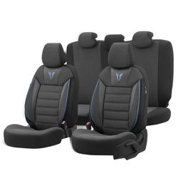 FUNDA COMPLETA UNIVERSAL TORO DESIGN COLOR NEGRA/AZUL