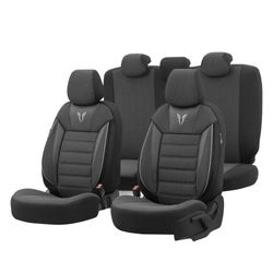 FUNDA COMPLETA UNIVERSAL TORO DESIGN COLOR NEGRA/GRIS