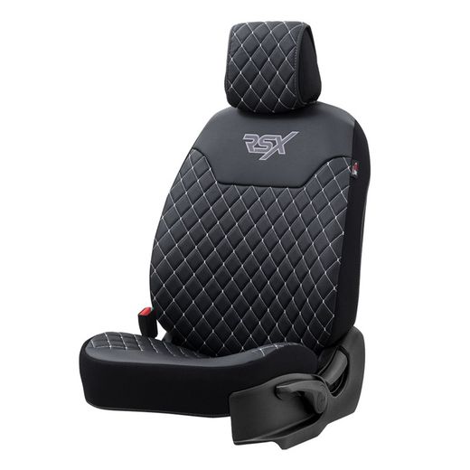 FUNDA DELANTERA POLIPIEL UNIVERSAL RSX DIAMOND COLOR NEGRA