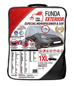 FUNDA EXTERIOR MONOVOLUMEN/SUV LUXURY TALLA 1XL (430X200X160CM)