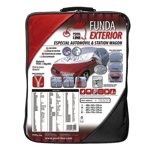FUNDA EXTERIOR TURISMO LUXURY TALLA L (490X185X125CM)