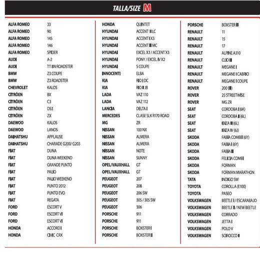 FUNDA EXTERIOR TURISMO RM CONFORT TALLA M MED. 432 X 165 X 120 CM